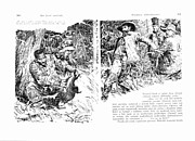 Ukázka z knihy Syn lovce medvědů z roku 1933. | Il. Zdeněk Burian.